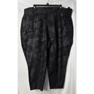 NWT Torrid Ac/Dc Womens Black Flyers Cropped Stretch Leggings Plus Size 4X/26